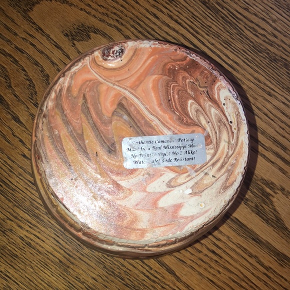 Hand made art pottery. Comanche pottery east 6” bucket. Mississippi mud - Picture 3 of 5